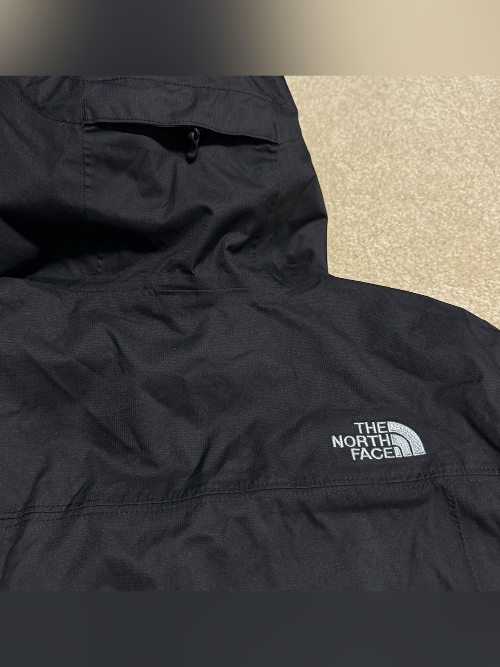 The North Face DryVent Hooded Waterproof Rain Jacket Women Small Black Light - Picture 7 of 12
